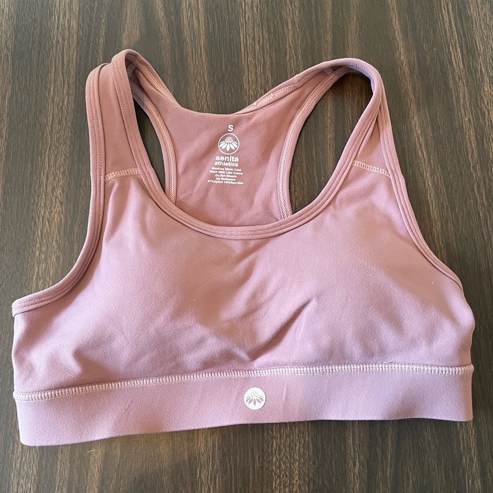 Senita Athletics Sarah Sports Bra - Mauve size small